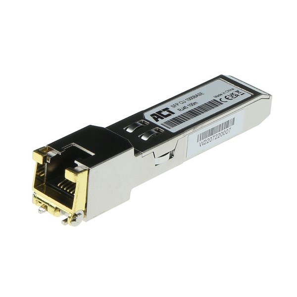 ACT SFP module | RJ45 (Gecodeerd voor HP / HPE / Aruba / Procurve / H3C (JD089A/JD089B/JD089D)) TR0065 K010701888 - 1