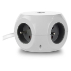 ACT Stekkerdoos | ACT | 1,5 meter (30W, 3x Type E, 2x USB C, 1x USB A, Penaarde, Zwart) AC2425 K180107719 - 2