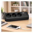 ACT Stekkerdoos 3-voudig | ACT | 1.5 meter (2x USB A, 1x USB C, Klem, Type F, 30W) AC2480 K010214441 - 3