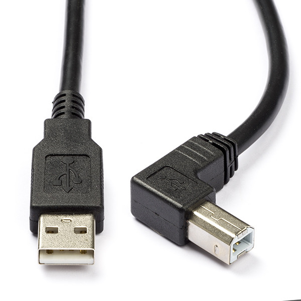 Achtervolging Sport Weigeren USB A naar USB B kabel | 1.8 meter | USB 2.0 (100% koper, Haaks)