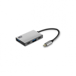 ACT USB C hub | ACT (USB C naar 2 x USB C en 2 x USB A) AC7070 K120200065 - 1