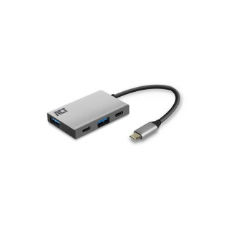 ACT USB C hub | ACT (USB C naar 2 x USB C en 2 x USB A) AC7070 K120200065 - 