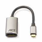 USB C naar DisplayPort adapter - ACT - 0.15 meter (4K@60Hz)