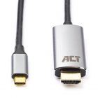 USB C naar HDMI kabel | ACT | 1.8 meter (4K@60Hz, Verguld)