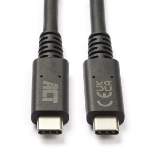 ACT USB C naar USB C kabel | 0.8 meter | USB 4.0 (240W, 40 Gbps, Vertind koper, Thunderbolt 3/4) AC7451 K010214197 - 1