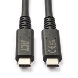 ACT USB C naar USB C kabel | 0.8 meter | USB 4.0 (40 Gbps, Vertind koper, Power Delivery, 240 W, Thunderbolt 3/4) AC7451 K010214197 - 