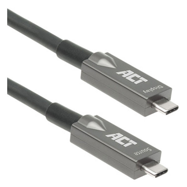 ACT USB C naar USB C kabel | ACT | 3 meter | USB 3.2 (60W, 10 Gbps, 4K, DisplayPort, Koper) AK4303 K180108156 - 1