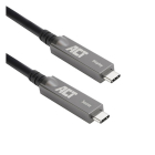 ACT USB C naar USB C kabel | ACT | 3 meter | USB 3.2 (60W, 10 Gbps, 4K, Koper) AK4323 K180108151 - 1
