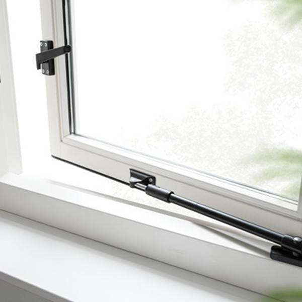 AXA 2x Raamsluiting + Telescopische uitzetter | AXA (Rechts naar buiten draaiend, Zwart)  K010808937 - 8