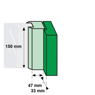 AXA 2x Raamsluiting met blinde bevestiging + Telescopische uitzetter | AXA (Links naar buiten draaiend, Aluminium)  K010808932 - 