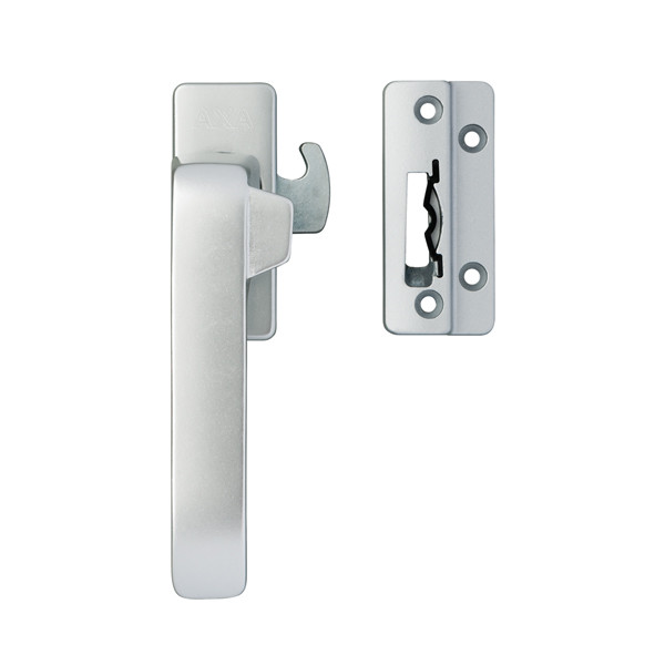 AXA 2x Raamsluiting met blinde bevestiging + Telescopische uitzetter | AXA (Links naar buiten draaiend, Aluminium)  K010808932 - 6