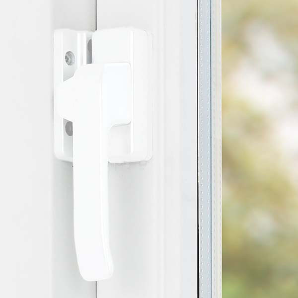 AXA 2x Raamsluiting met blinde bevestiging + Telescopische uitzetter | AXA (Rechts naar buiten draaiend, Wit)  K010808923 - 7
