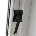 AXA 2x Raamsluiting met drukknop + Telescopische uitzetter | AXA (Links draaiend, Zwart)  K010808938 - 6