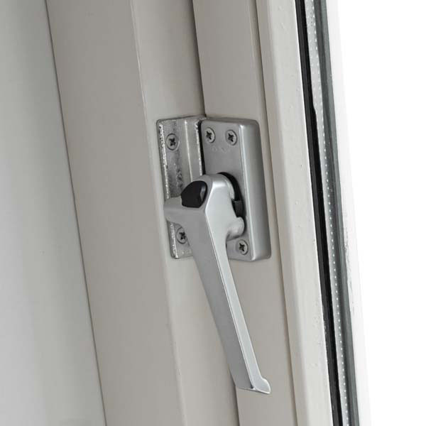 AXA 2x Raamsluiting met drukknop + Telescopische uitzetter | AXA (Rechts draaiend, Aluminium)  K010808929 - 5
