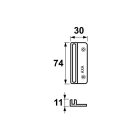 AXA 2x Raamsluiting met drukknop + Telescopische uitzetter | AXA (Rechts draaiend, Wit)  K010808919 - 10