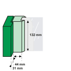 AXA 2x Raamsluiting met drukknop + Telescopische uitzetter | AXA (Rechts draaiend, Wit)  K010808919 - 8