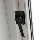 AXA 2x Raamsluiting met drukknop + Telescopische uitzetter | AXA (Rechts draaiend, Zwart)  K010808939 - 6