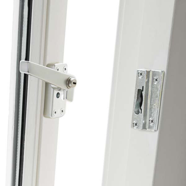 AXA 2x Raamsluiting met slot + Telescopische uitzetter | AXA (Links naar buiten draaiend, SKG*, Aluminium)  K010808930 - 4
