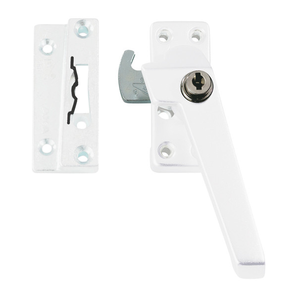 AXA 2x Raamsluiting met slot + Telescopische uitzetter | AXA (Rechts naar buiten draaiend, SKG*, Wit)  K010808921 - 2