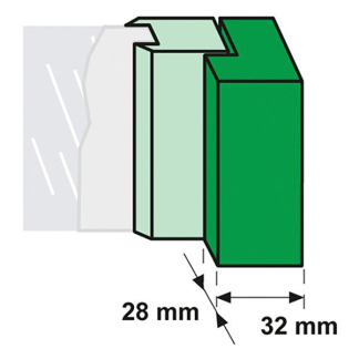 AXA Barrièrestang | AXA | 103 cm (SKG**, PKVW, RVS, Zilver) 7612-10-81/BL K010809948 - 5