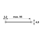 AXA Barrièrestang | AXA | 95 cm (SKG**, PKVW, RVS, Wit) 7614-95-54/BL K010809949 - 3