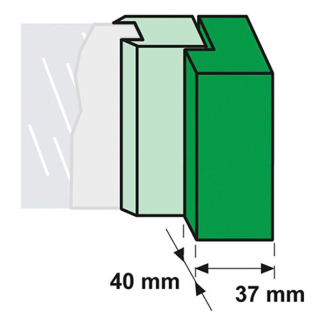 AXA Barrièrestang | AXA | 95 cm (SKG**, PKVW, RVS, Wit) 7614-95-54/BL K010809949 - 5
