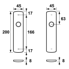 AXA Blindschild | AXA (Aluminium, Zwart) 62105018E K010808290 - 3