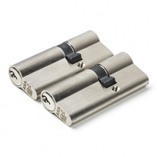 AXA Cilinder | AXA | 2 stuks (Dubbel, SKG**, 30/45 mm, Vernikkeld, 6 sleutels) 72110308G2 K010808342 - 1