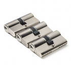 Cilinder | AXA | 30/30 mm | 3 stuks (Dubbel, Gelijksluitend, SKG**, 9 sleutels)