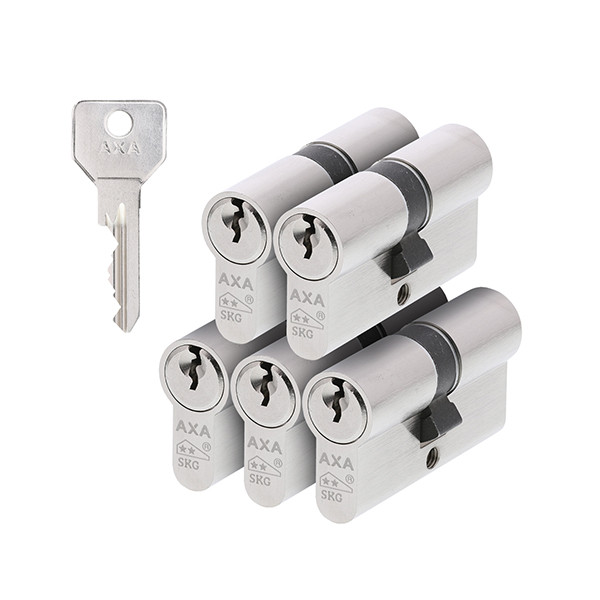 AXA Cilinder | AXA | 30/30 mm | 5 stuks (Dubbel, Gelijksluitend, SKG**, 15 sleutels) 72110008G5 K010808338 - 3