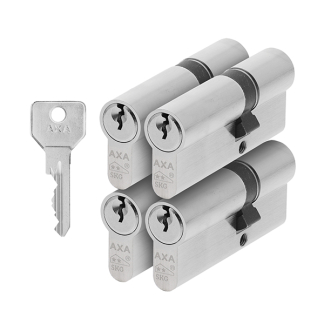 AXA Cilinder | AXA | 30/45 mm | 4 stuks (Dubbel, SKG**, 12 sleutels) 72110308G4 K010808344 - 3