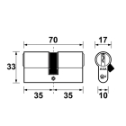 AXA Cilinder | AXA | 35/35 mm (Dubbel, SKG**) 72111108 K010808348 - 3
