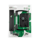 AXA Deurbeslag set | AXA | Edge (Deurklinken met schild, Loopslot, Aluminium, Zwart) 71559056BL K180107276 - 2
