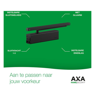 AXA Deurdranger | AXA | Tot 60 kg (Binnen- en buitendeur, Mat zwart) 750813564 K010808521 - 4