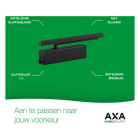 AXA Deurdranger | AXA | Tot 60 kg (Binnen- en buitendeur, Mat zwart) 750813564 K010808521 - 4