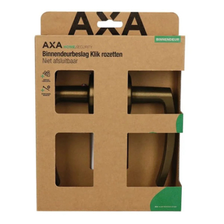 AXA Deurklink | AXA | Blok (Rond rozet, Aluminium, Brons) 62291014CP K010830429 - 5