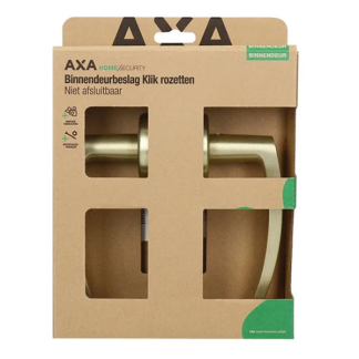 AXA Deurklink | AXA | Blok (Rond rozet, Aluminium, Goud) 62291013CP K010830440 - 4