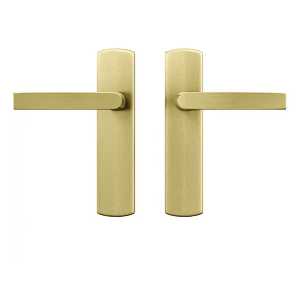 AXA Deurklink met blindschild | AXA | Blok (Aluminium, Goud) 62195013CP K010830436 - 1