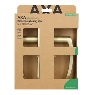 AXA Deurklink met blindschild | AXA | Blok (Aluminium, Goud) 62195013CP K010830436 - 4