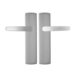 AXA Deurklink met blindschild | AXA | Curve (Aluminium) 62185011E K010811540 - 1