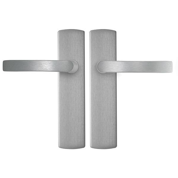 AXA Deurklink met blindschild | AXA | Curve Blok (Aluminium) 62195011E K010811530 - 1