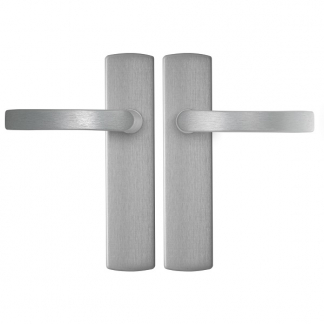 AXA Deurklink met blindschild | AXA | Curve Blok (Aluminium) 62195011E K010811530 - 1