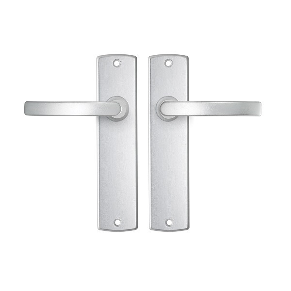 AXA Deurklink met blindschild | AXA | Curve Blok (Aluminium) 63595091E K010811500 - 1