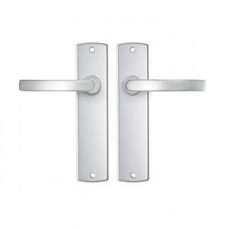 AXA Deurklink met blindschild | AXA | Curve Blok (Aluminium) 63595091E K010811500 - 1