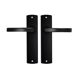 AXA Deurklink met blindschild | AXA | Curve Blok (Aluminium, Zwart) 63595038E K010811505 - 1