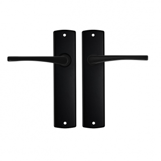 AXA Deurklink met blindschild | AXA | Curve Vlinder (Aluminium, Zwart) 63575038E K010811525 - 1