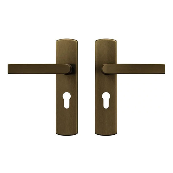 AXA Deurklink met cilinderschild | AXA | 55 mm (Aluminium, Brons) 6219201455CP K010830427 - 1