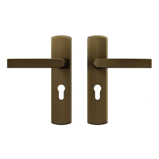 AXA Deurklink met cilinderschild | AXA | 55 mm (Aluminium, Brons) 6219201455CP K010830427