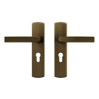 AXA Deurklink met cilinderschild | AXA | 55 mm (Aluminium, Brons) 6219201455CP K010830427 - 1