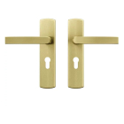 AXA Deurklink met cilinderschild | AXA | 55 mm (Aluminium, Goud) 6219201355CP K010830438 - 1